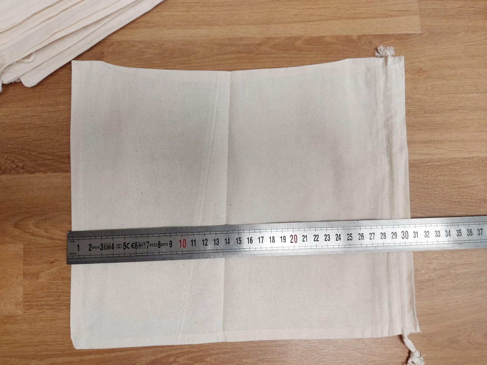 Quelcc Stoffa Sacchetti Cotone 25x30 cm Set 8 Pezzi Naturali