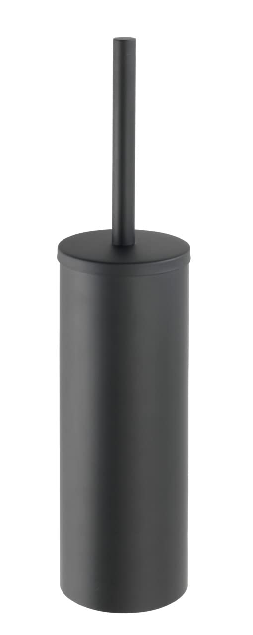 Wenko Bosio set toilette nero opaco acciaio