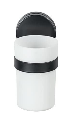 Wenko Pavia Static-Loc Plus bicchiere portaspazzolini nero senza forare