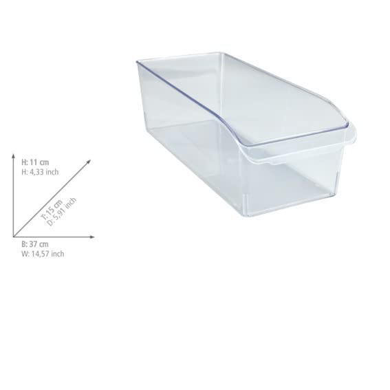 Wenko M organizer frigo 15x11x37 cm trasparente PET