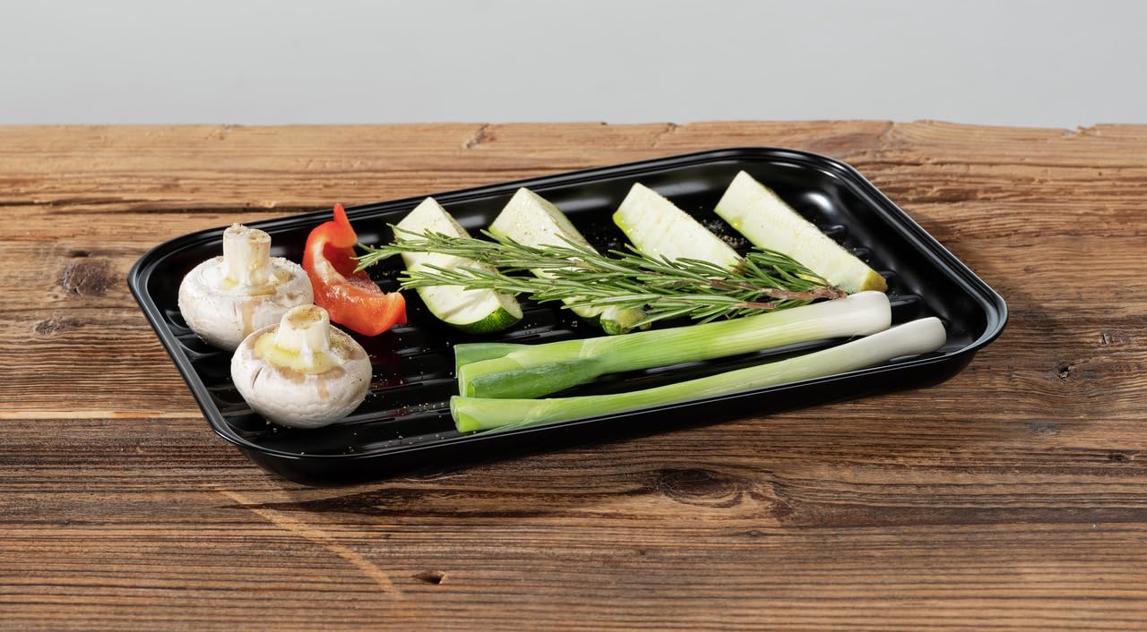 Wenko Luca vassoio barbecue antiaderente 34,5 cm nero