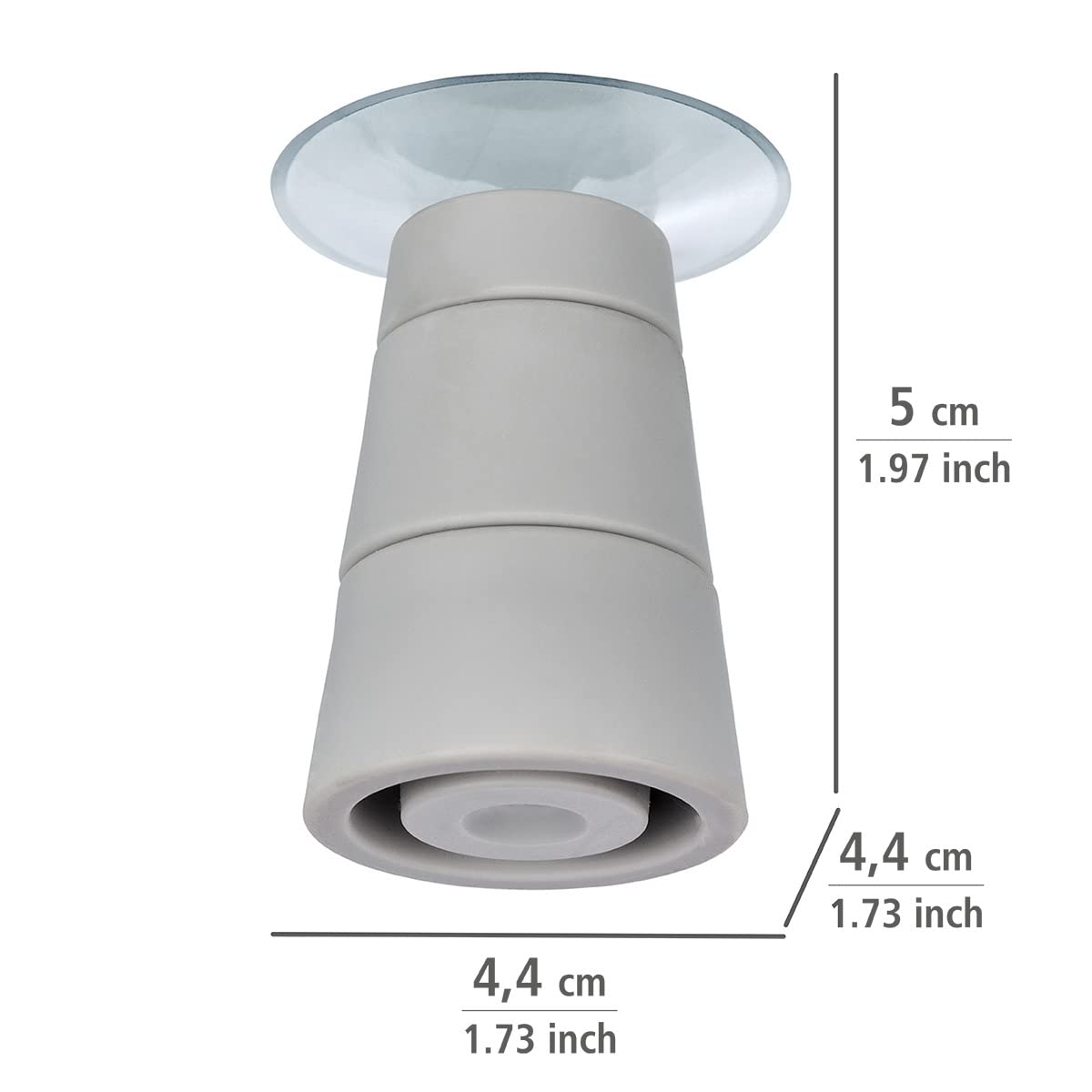 Wenko set 4 piedini coperture vetro 5 cm antiscivolo
