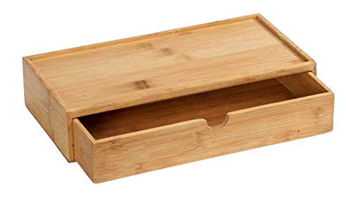 Wenko Terra scatola bambù con cassetto 28x14 cm