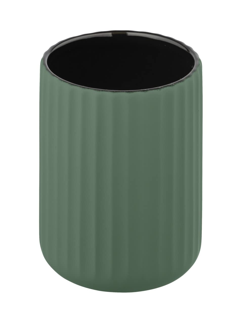 Wenko Belluno bicchiere portaspazzolini nero