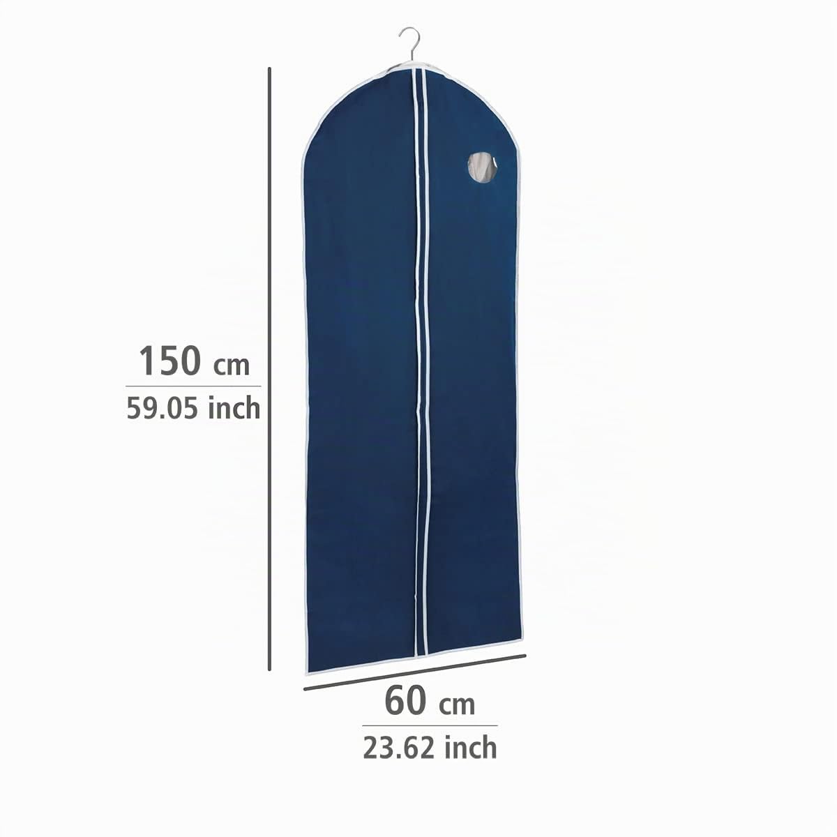Wenko Air custodia abiti 150x60 cm blu traspirante