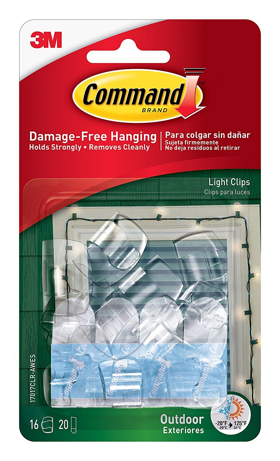 Command Clip per Cavi 4 Clip + 5 Strisce Adesive Indoor