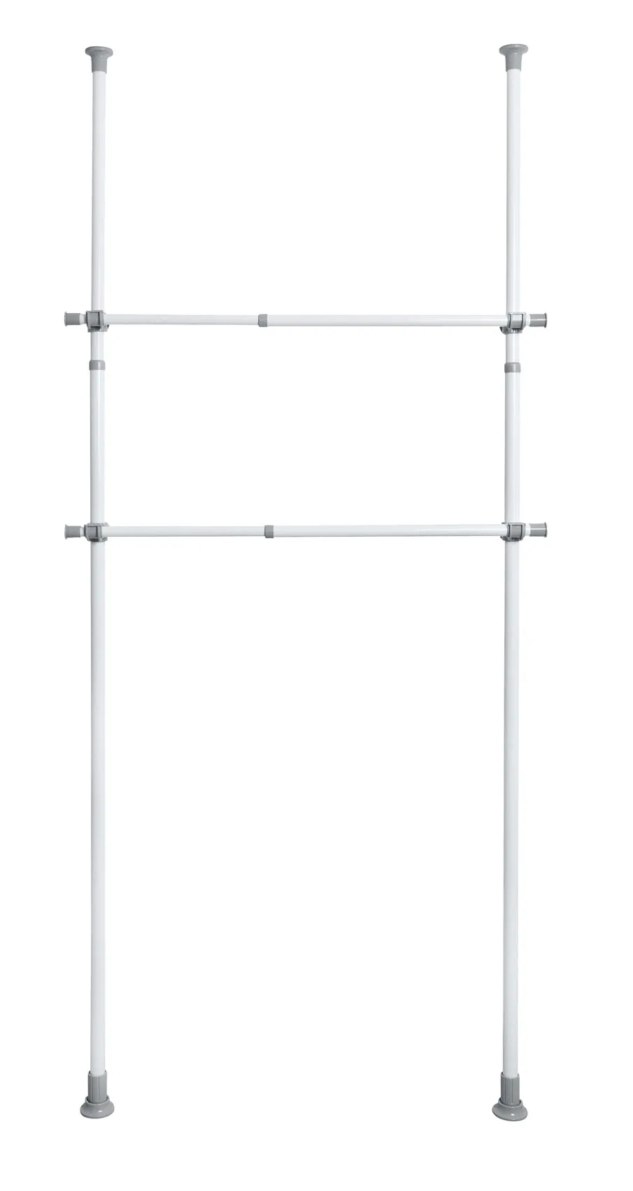 Wenko Herkules asta armadio telescopica 75-120 cm bianco/grigio