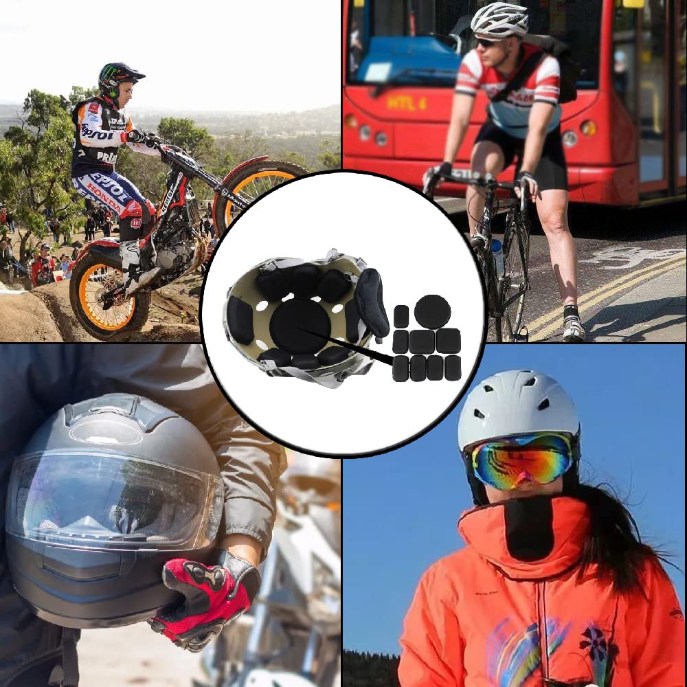 Lxoraziy cuscinetti casco EVA 19 pezzi nero