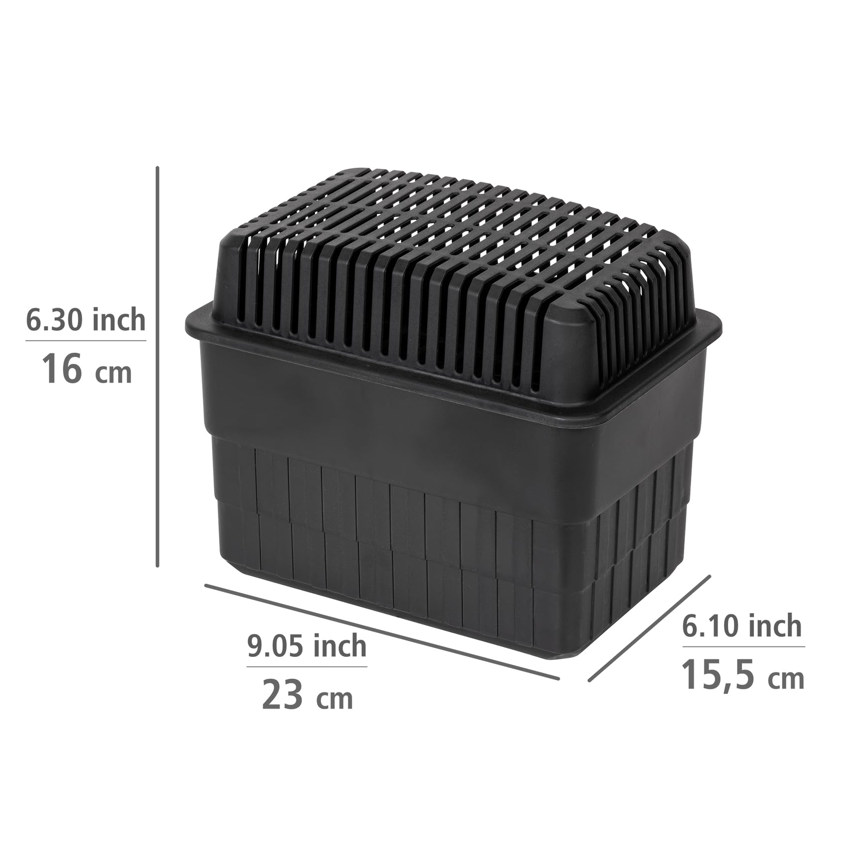 Wenko deumidificatore ricaricabile 1 kg nero antimuffa
