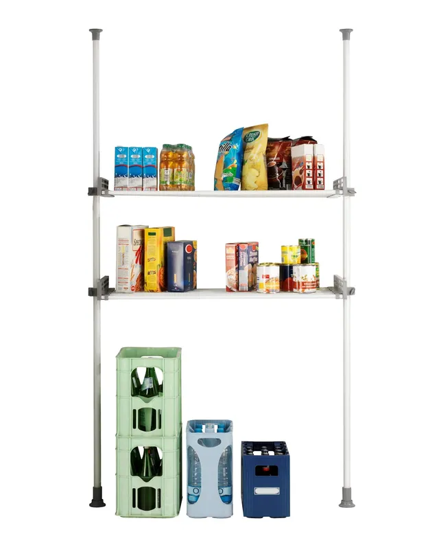 Wenko Herkules Twin Scaffale Telescopico Bianco 120 cm