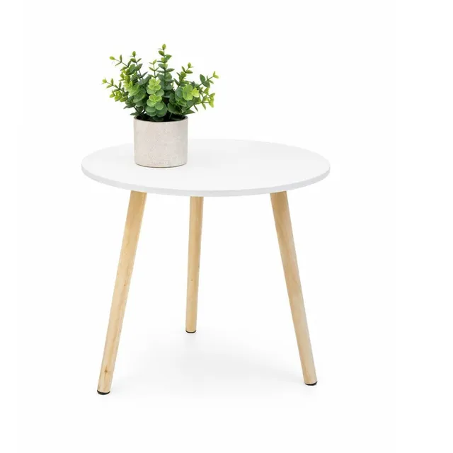 Cecaro Group Tavolino Salotto Bianco 39x39x41 cm Legno MDF