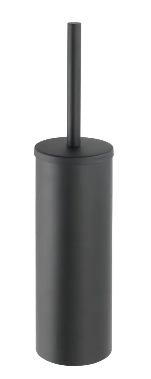 Wenko Bosio set toilette nero opaco acciaio