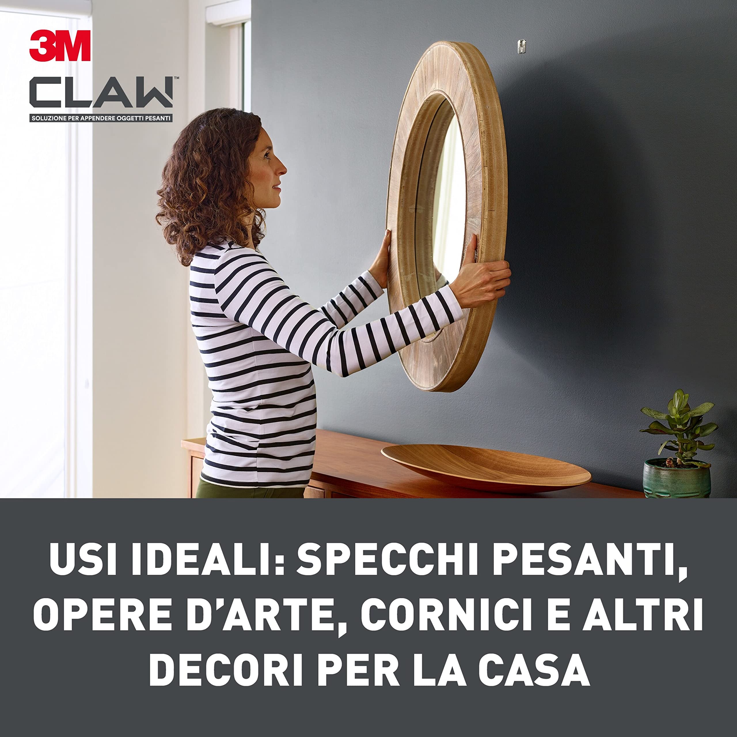 Command Claw Gancio Cartongesso Appendiquadri 7 Kg 2 Pezzi