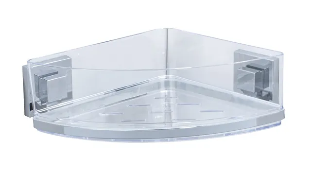 Wenko Vacuum-Loc Quadro mensola angolare 1 piano inox