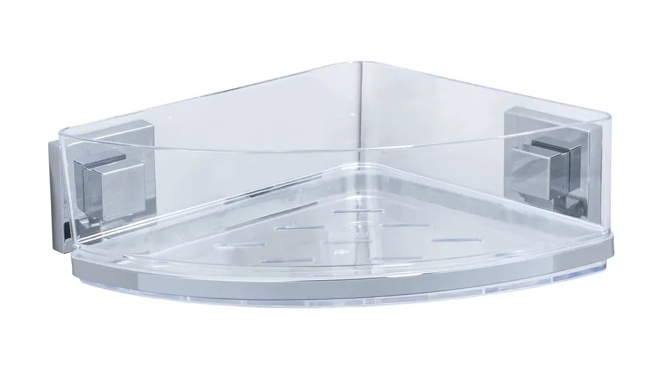 Wenko Vacuum-Loc Quadro mensola angolare 1 piano inox