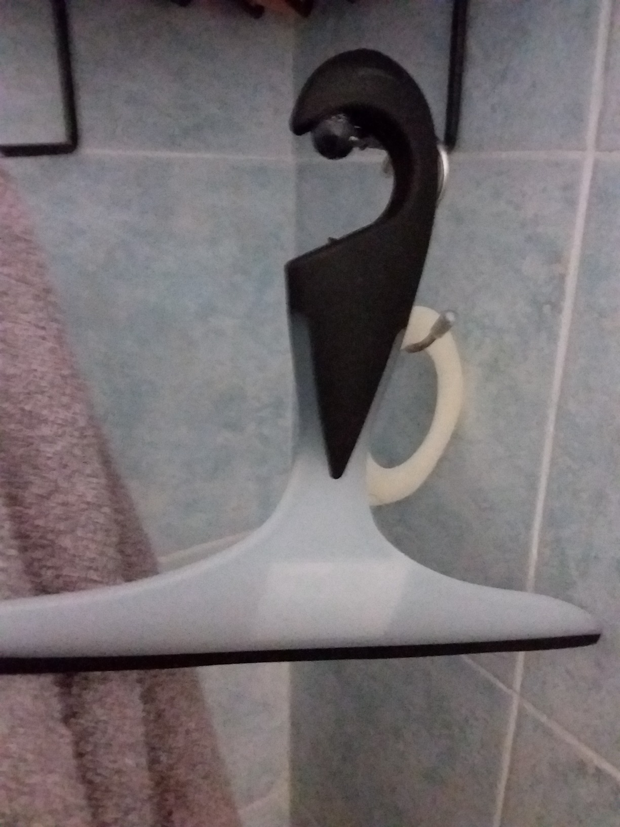 Wenko Loano Tergidoccia Vetro 23 cm Azzurro Bianco con Gancio