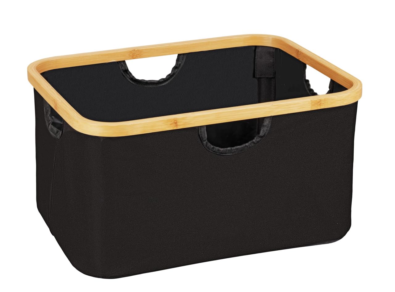Wenko Ecori cesto 28 l set 2 pezzi naturale pieghevole