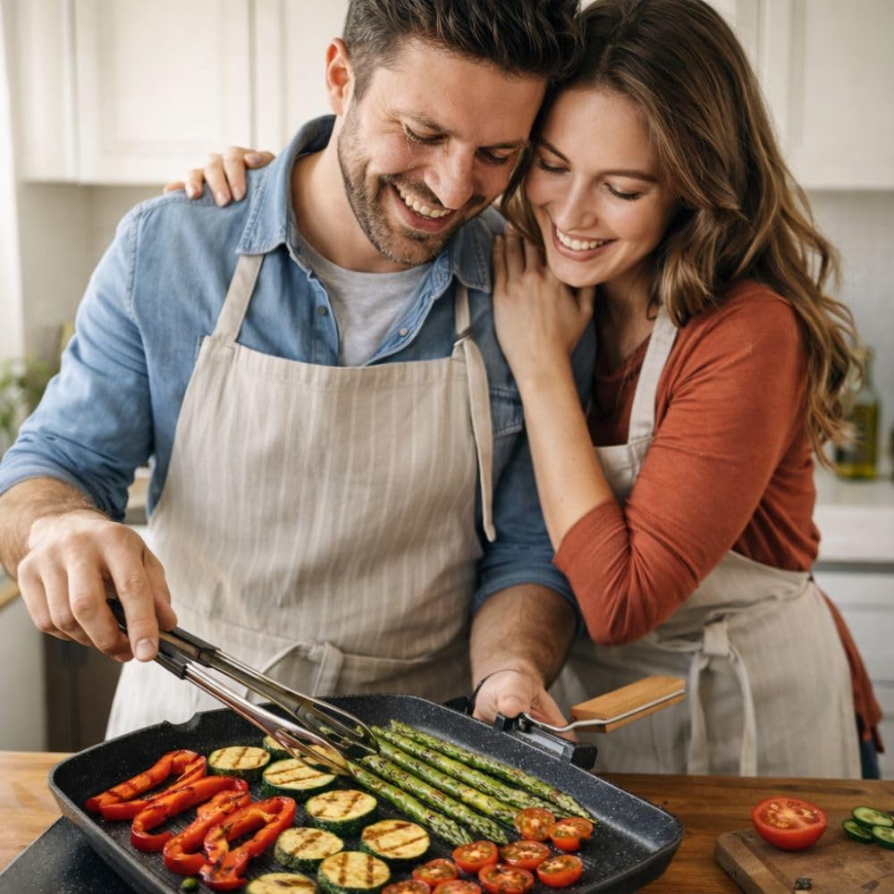 Cecaro Group Bistecchiera 36x26 cm grill antiaderente pietra