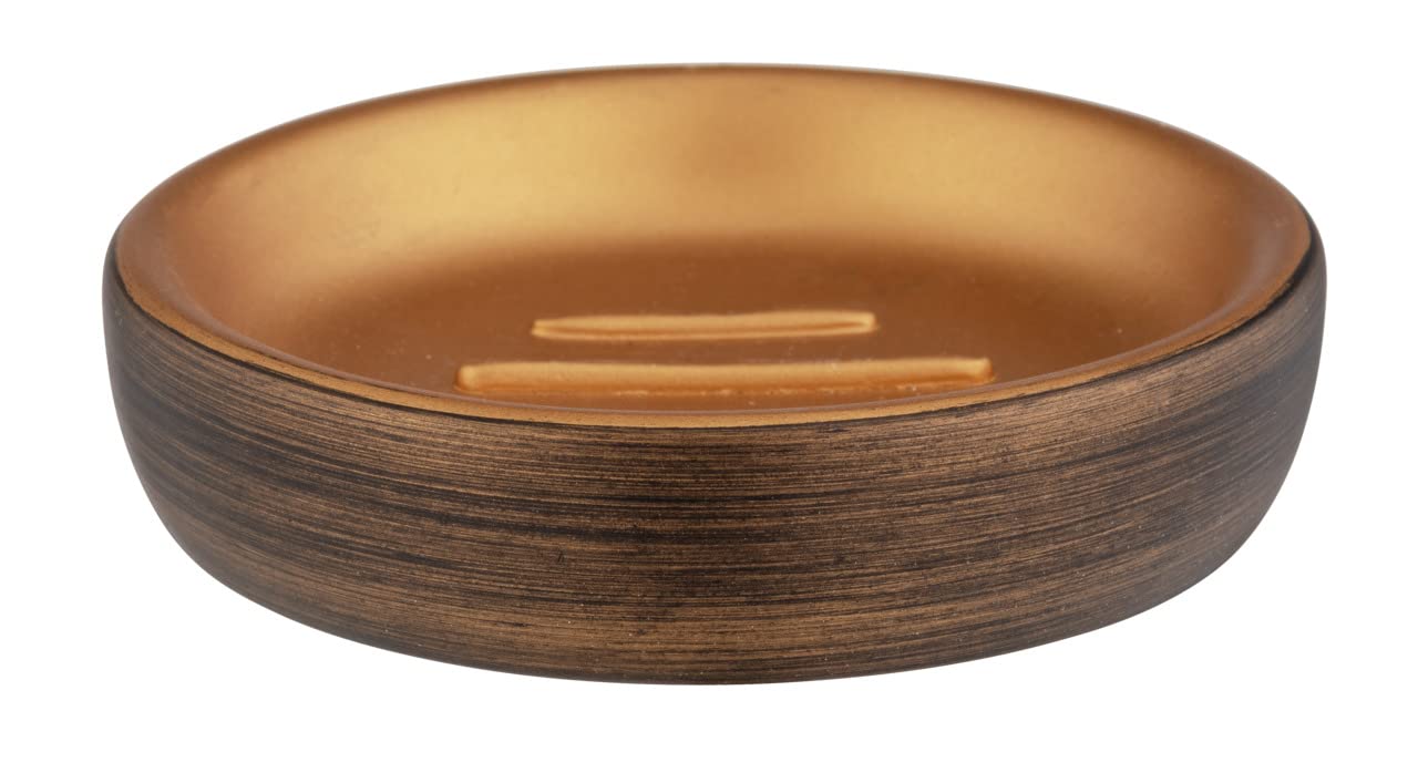 Wenko Palena portasapone bronzo Ø 10,5 cm