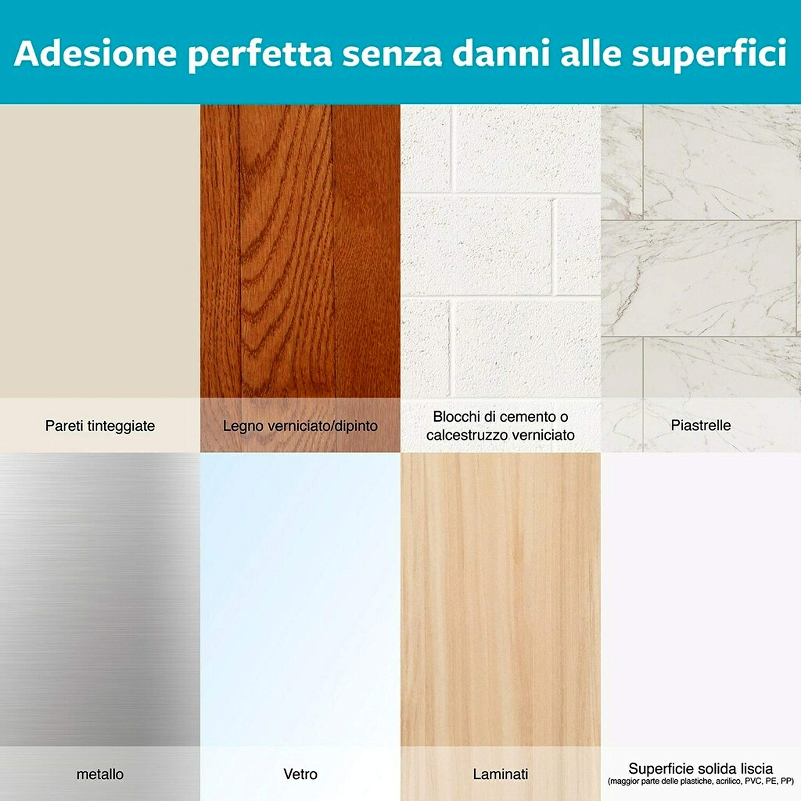 Command Bagno Grande Gancio Adesivo 1 pz 2,2 kg Impermeabile