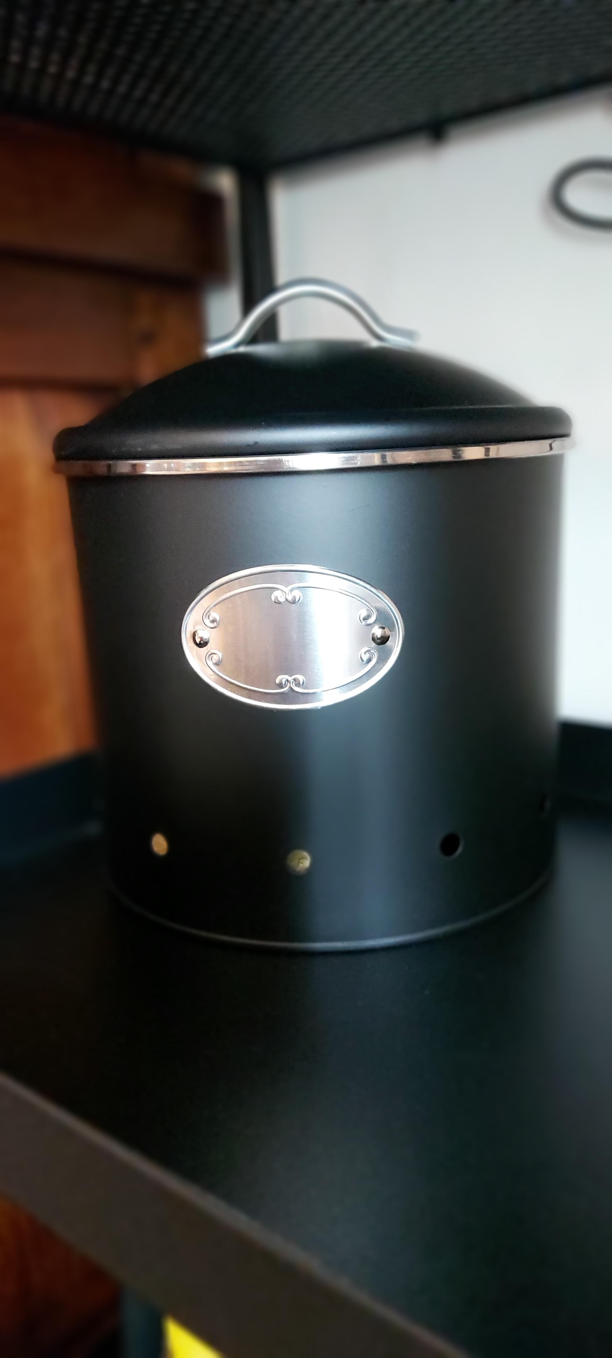 Wenko Barattolo Ermetico Nero 1,6 L Metallo