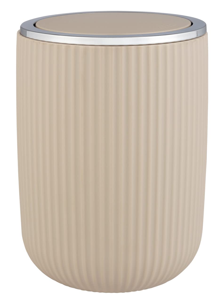 WENKO Agropoli S cestino bagno basculante beige 2 L