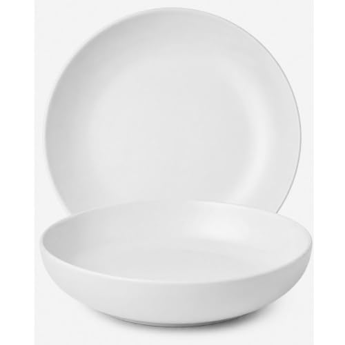 Cecaro Group servizio piatti ceramica 12 pezzi bianco 6 persone