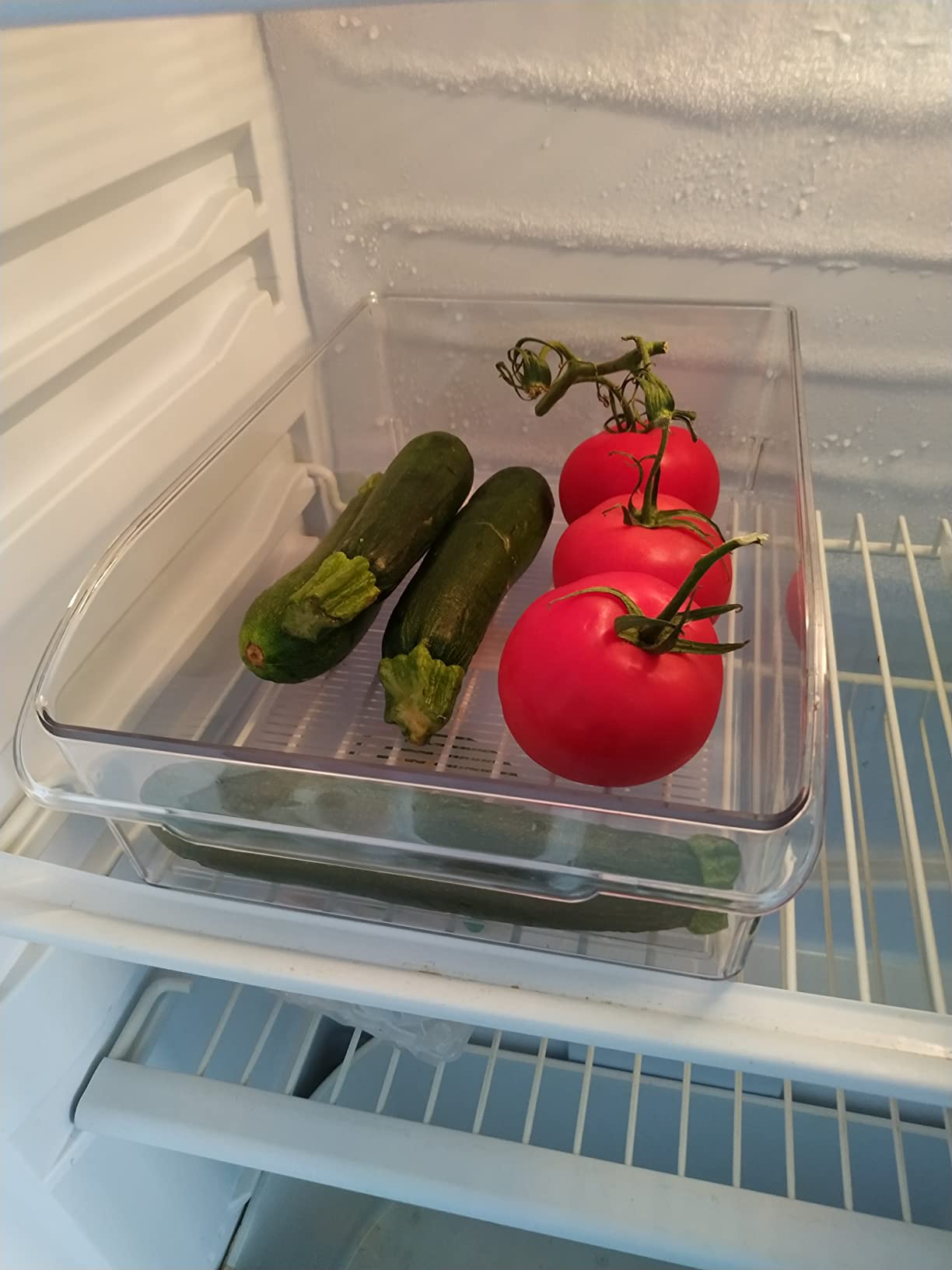 Wenko organizer cucina S 10x9,5x31 cm trasparente per frigo