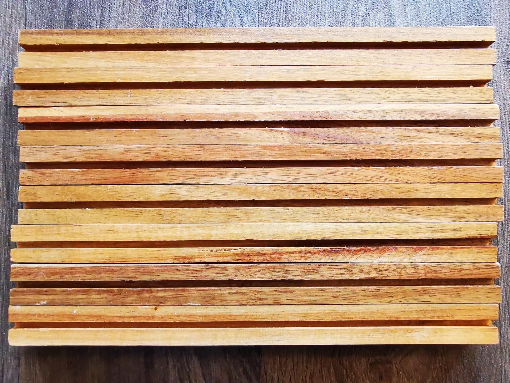 Wenko Fondi scaffale bagno 4 ripiani acacia vetro 36x112x36 cm