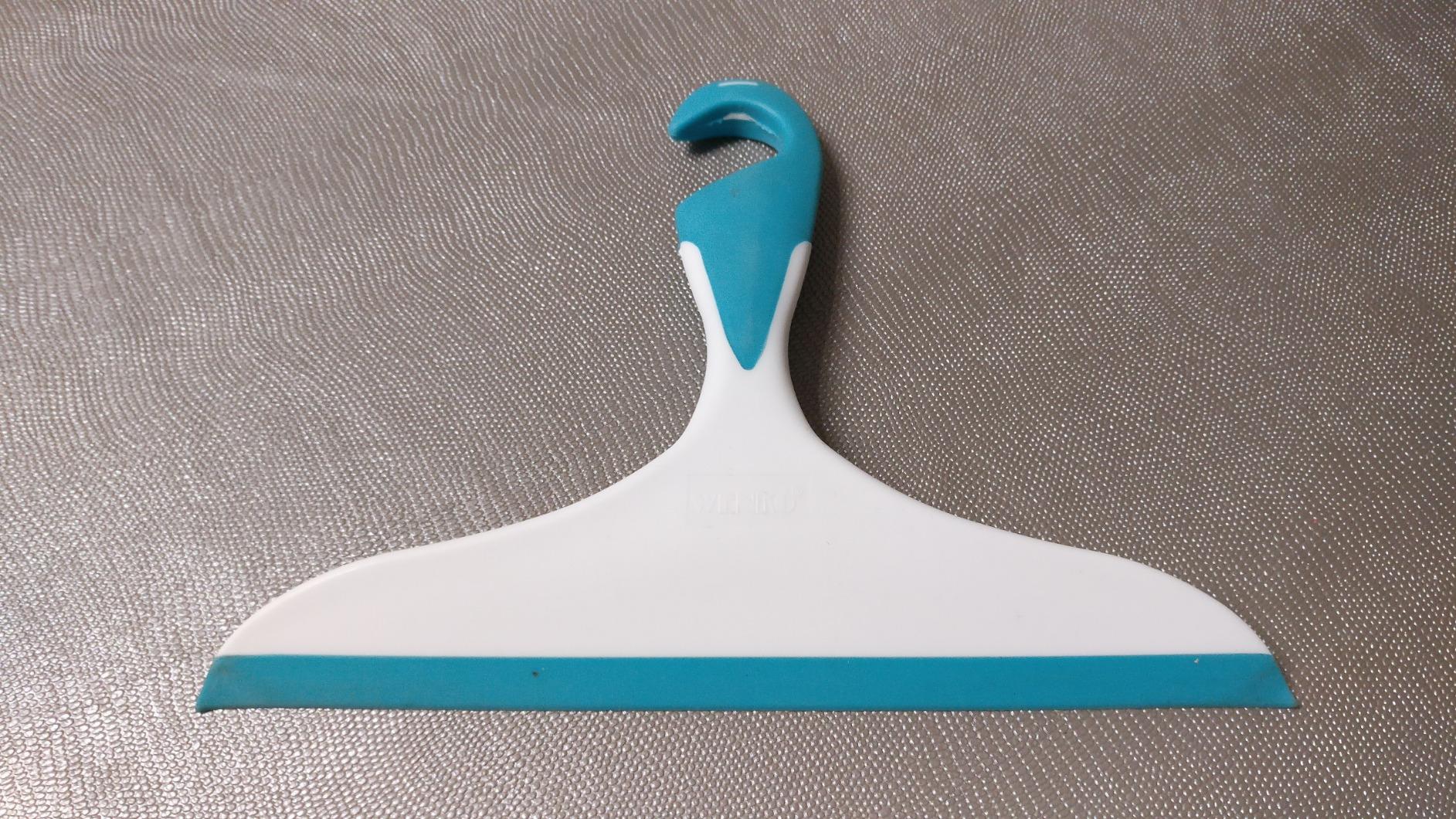 Wenko Loano Tergidoccia Vetro 23 cm Azzurro Bianco con Gancio