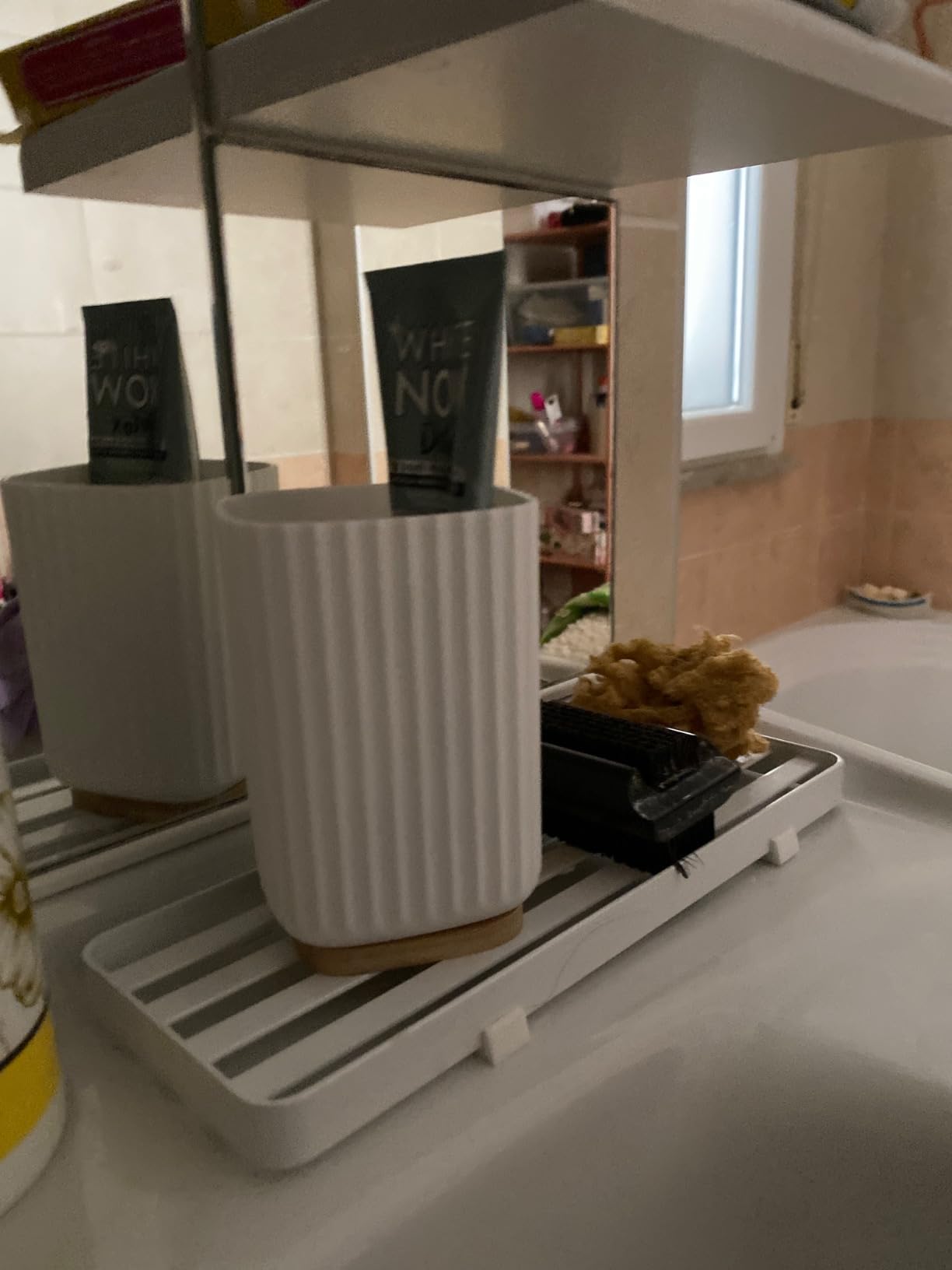 Wenko Rotello bicchiere porta spazzolini nero