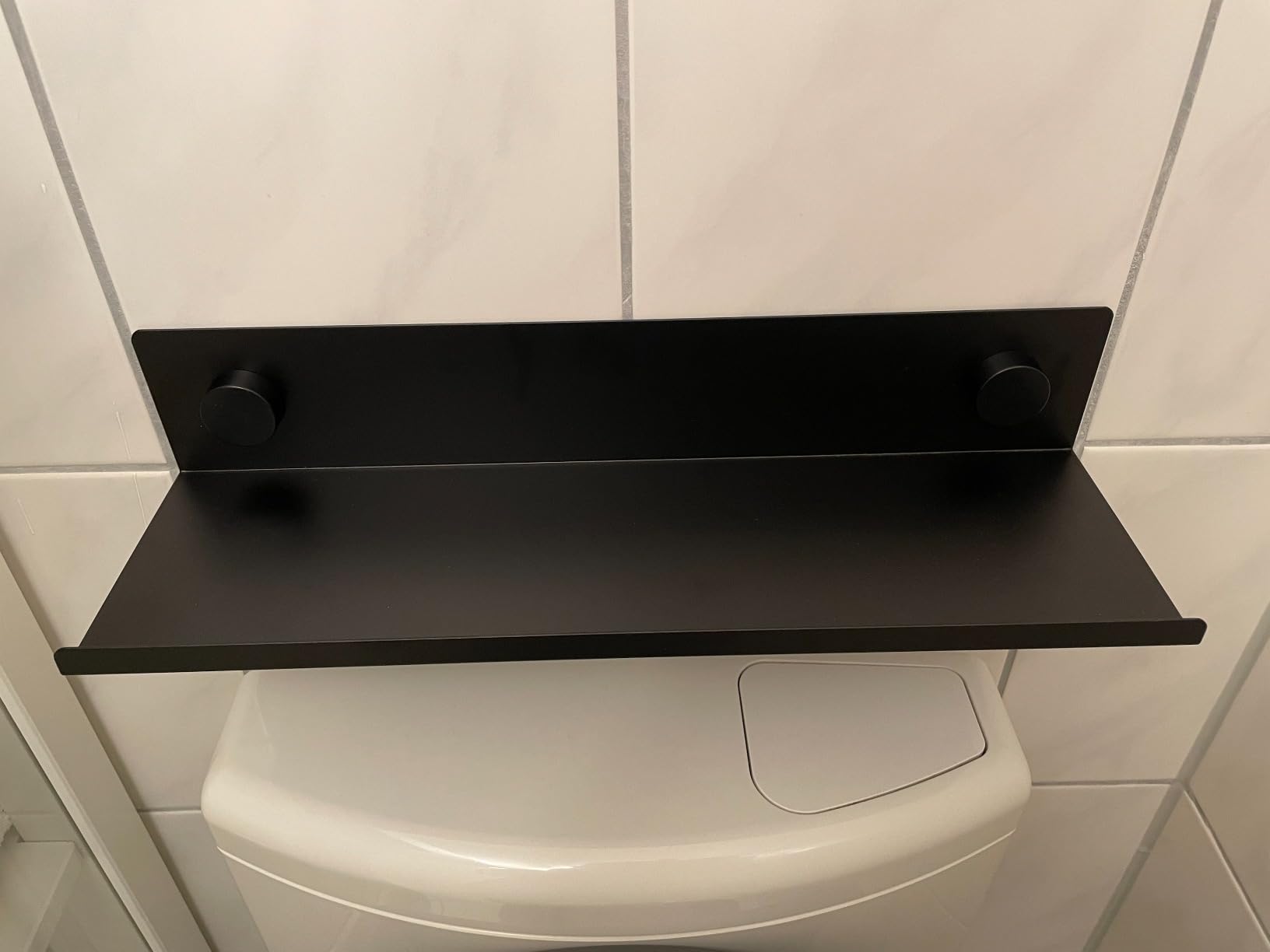 Wenko Jet M mensola parete 40 cm nera senza forare