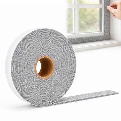 Quelcc Feltro Autoadesivo Grigio Rotolo 6m x 2 cm Antigraffio