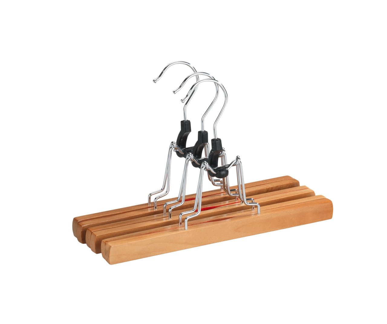 Wenko Premium gruccia pinza legno set 3 pezzi 25 cm marrone