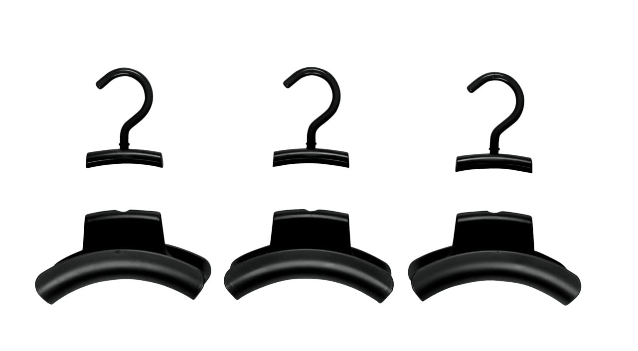 Wenko Hercules gancio portaborse set 3 pezzi nero doppio
