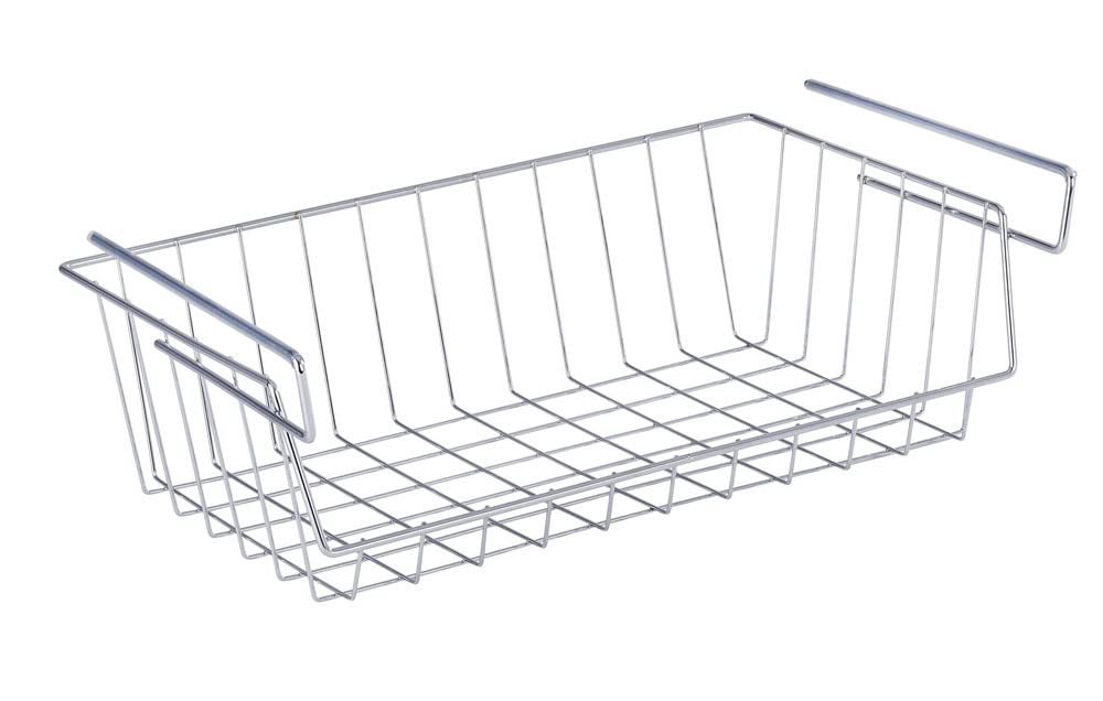 Wenko 2304100 Cesto Mensola Cromo 44 cm Antiscivolo