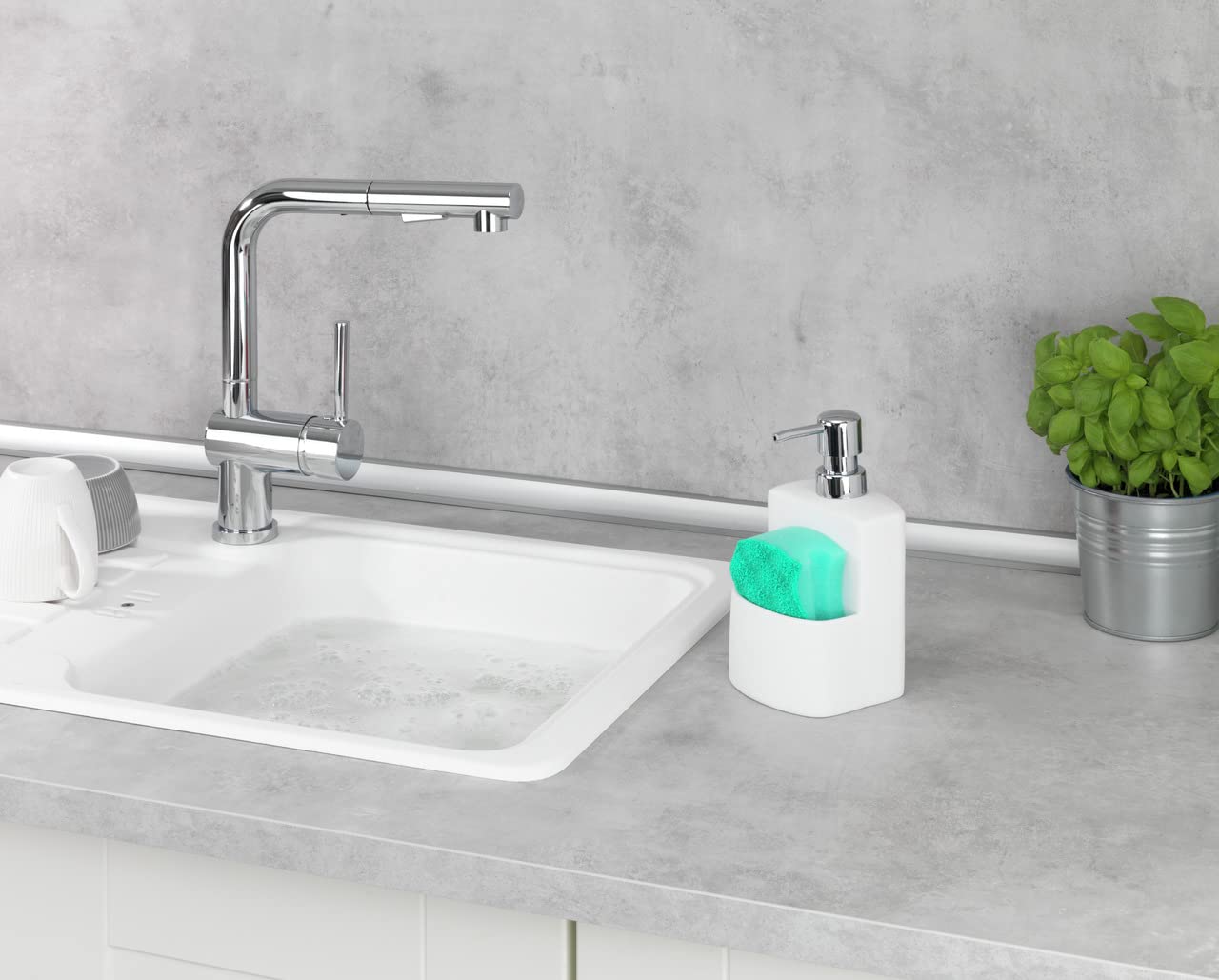 Wenko True Colours Festival Dispenser Bianco 380 ml Ceramica
