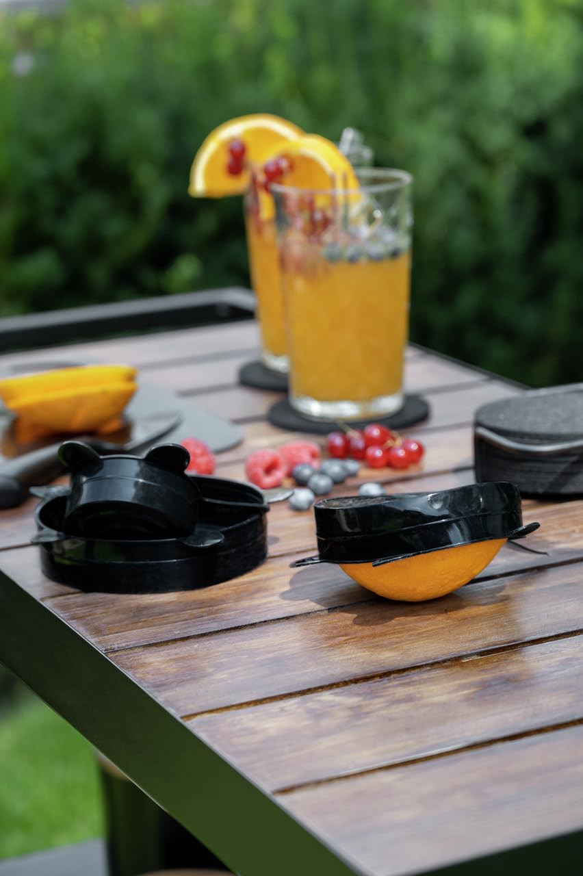 Wenko Loui coperchi silicone 6 pezzi neri ermetici