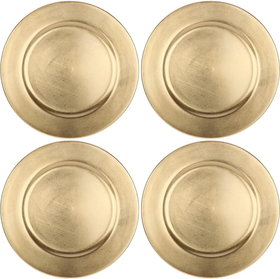 Cecaro Group Sottopiatti Oro 33 cm Sottopiatti 6 Pezzi Eleganti