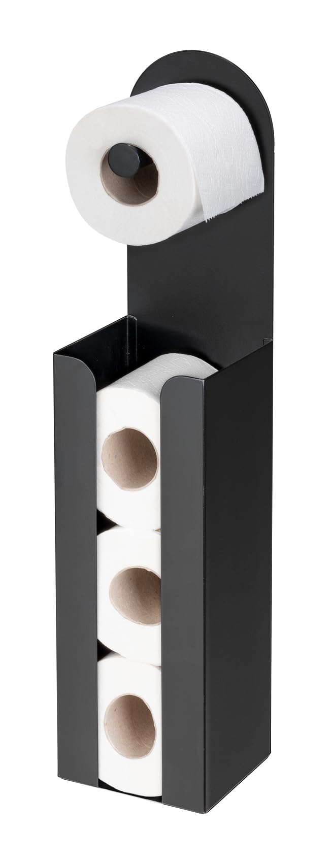 Wenko Agira Portacarta 2in1 Nero 12x54 cm