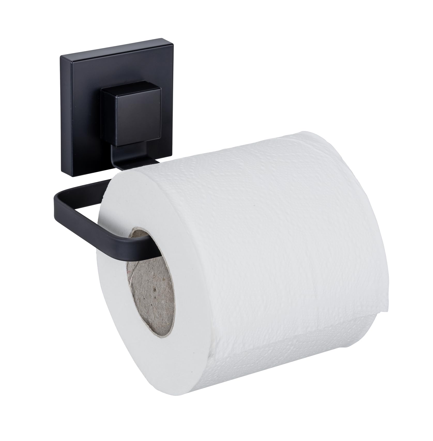Wenko Vacuum-Loc Quadro portarotolo carta igienica nero