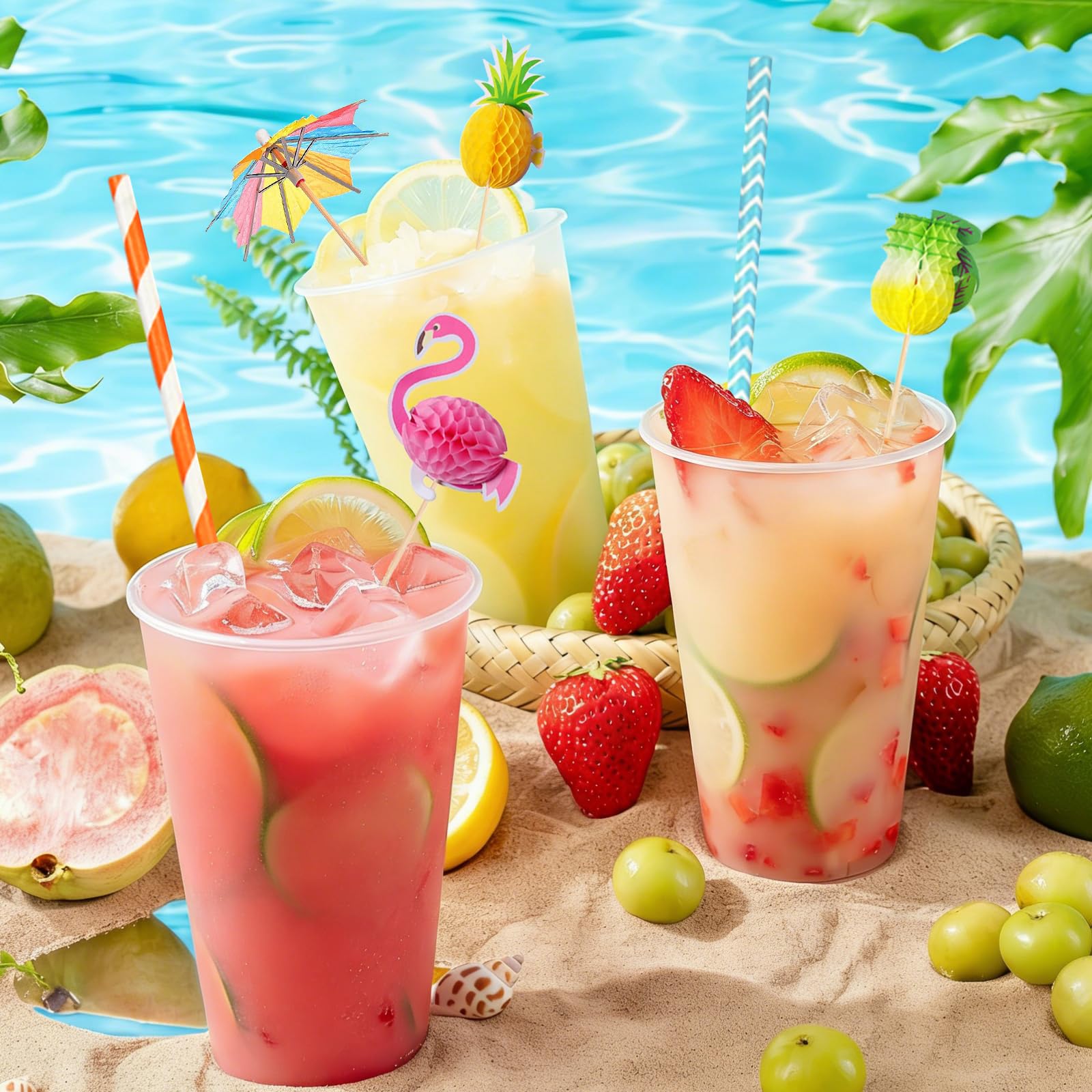 Quelcc Decorazioni Cocktail Hawaiane 130 Pezzi