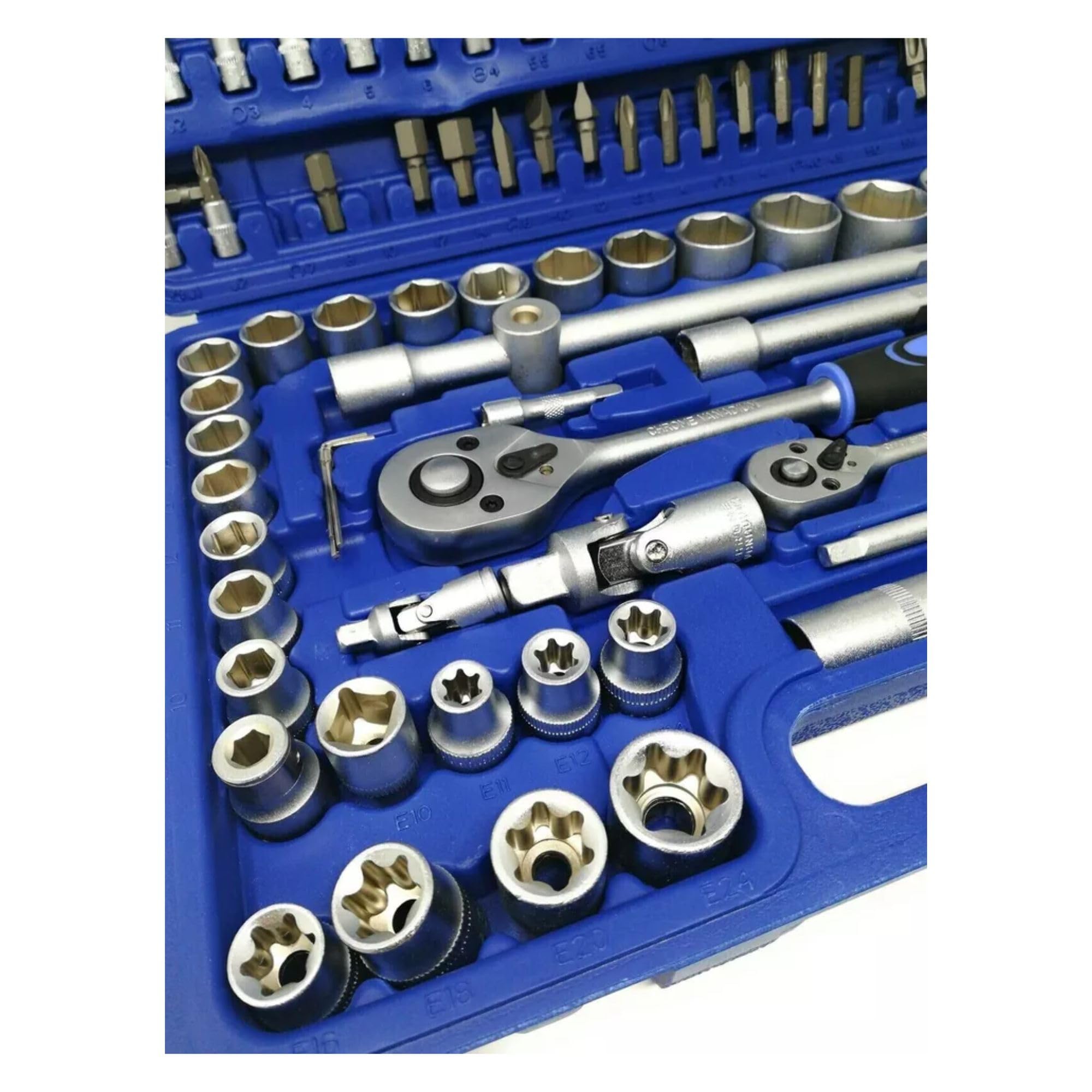 Cecaro Group Set Chiavi a Bussola 108 Pezzi Vanadio
