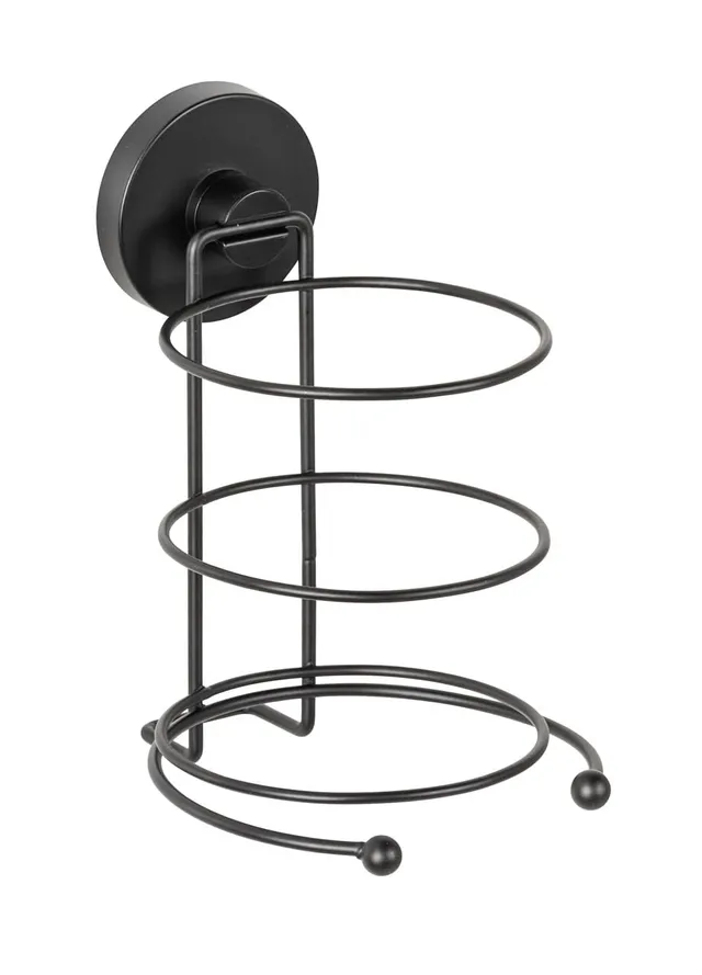 Wenko Milazzo Portaphon Nero Senza Forare 11,5 cm