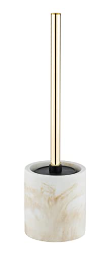 Wenko Odos set WC poliresina bianco oro marmo