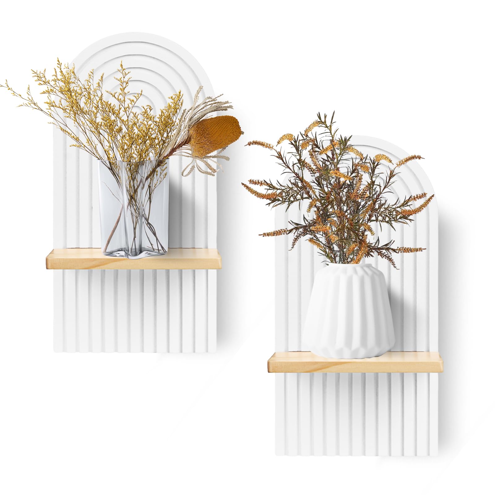 Gachiwar Mensola Parete Legno Beige 34,5 cm Cameretta