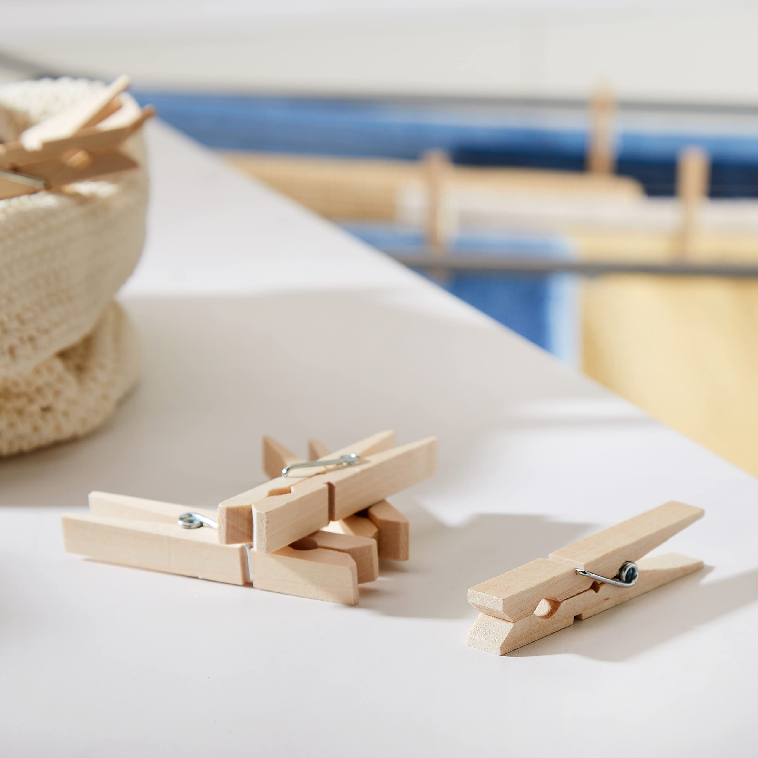 Wenko mollette bucato legno 50 pezzi presa forte