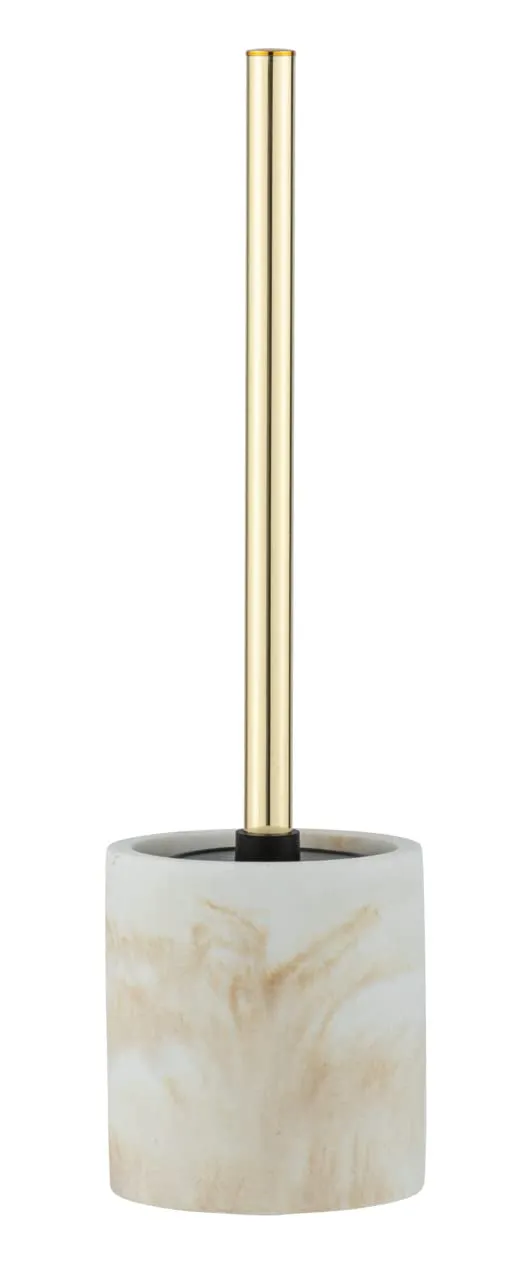 Wenko Odos set WC poliresina bianco oro marmo