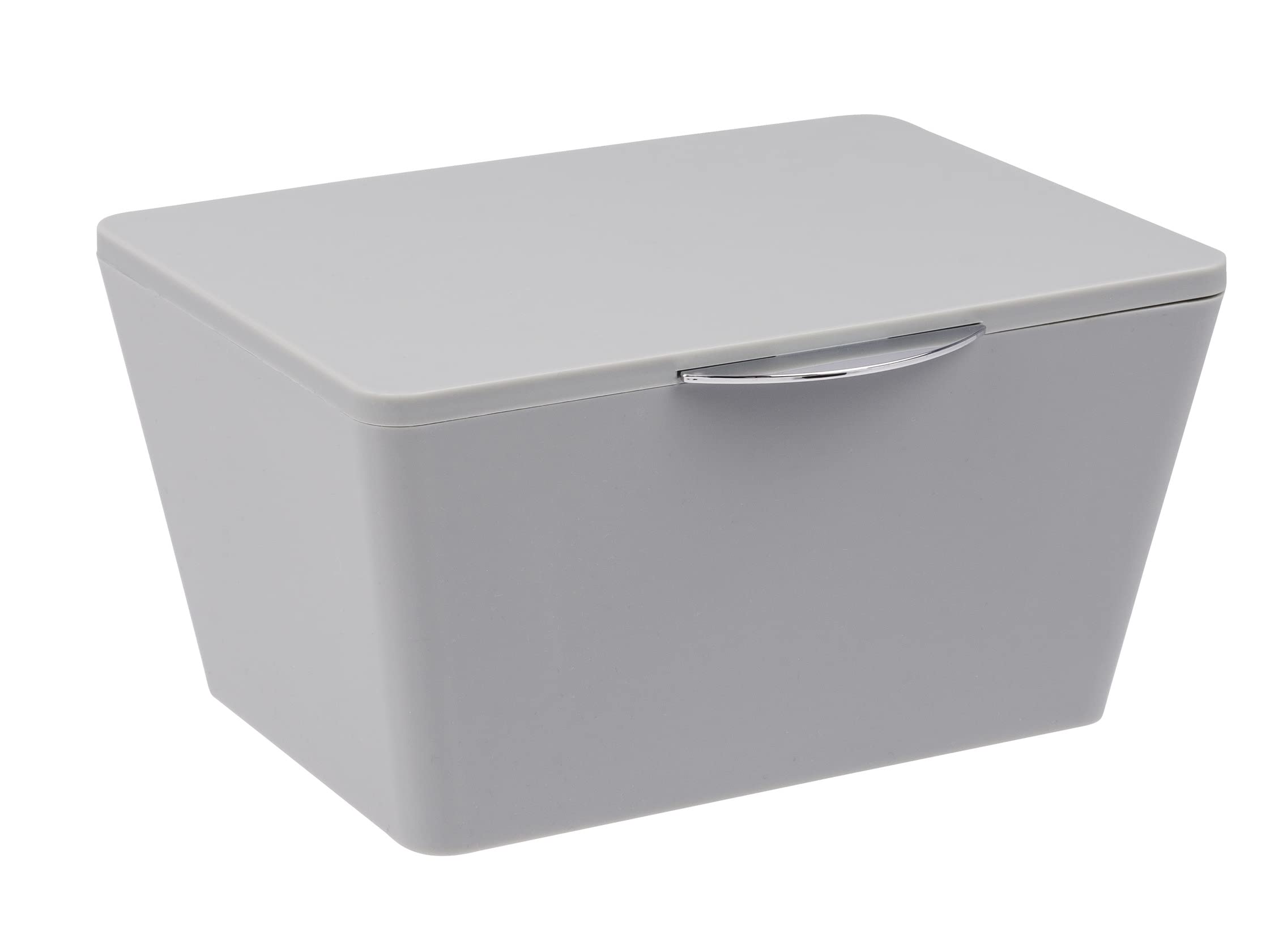 Wenko scatola bagno con coperchio bianca 19x15,5 cm infrangibile