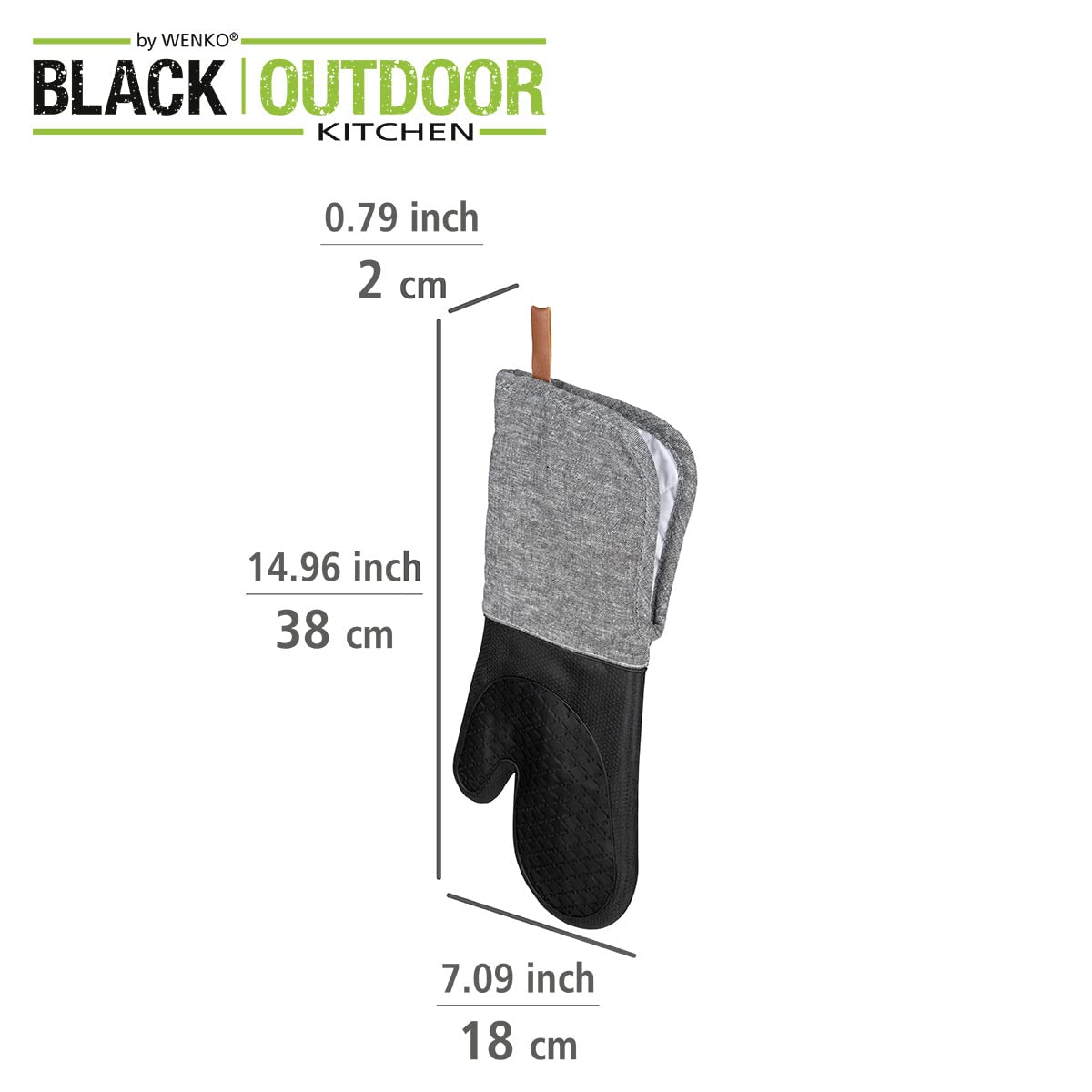 Wenko Black Outdoor Kitchen Ada guanti barbecue 2 pezzi
